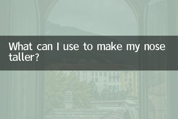 Womit kann ich meine Nase größer machen?