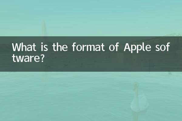 Was ist das Format der Apple-Software?