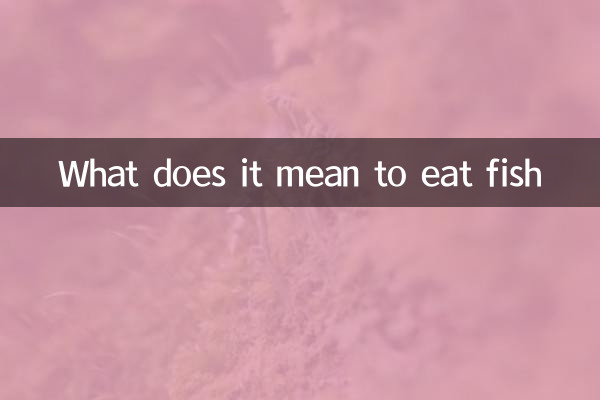 Cosa significa mangiare pesce