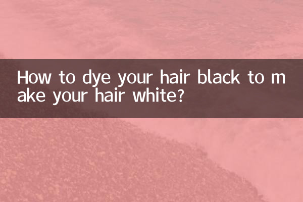 Wie färbe ich meine Haare schwarz, um sie weiß zu machen?
