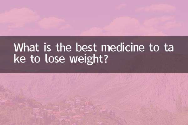 Qual è la migliore medicina da prendere per perdere peso?