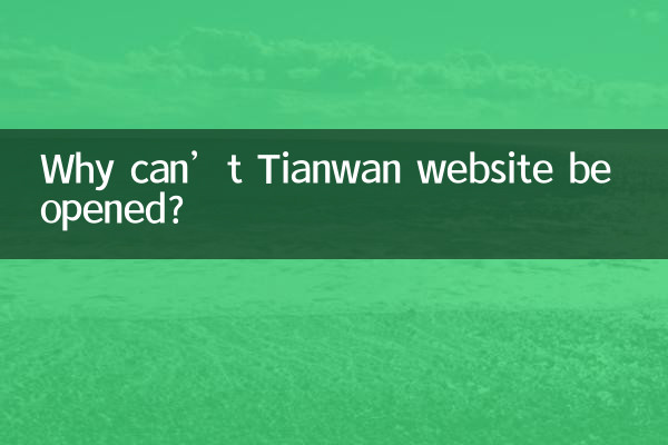 Pourquoi le site Web de Tianwan ne peut-il pas être ouvert ?