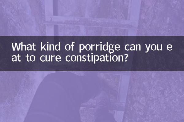Que tipo de mingau você pode comer para curar a constipação?
