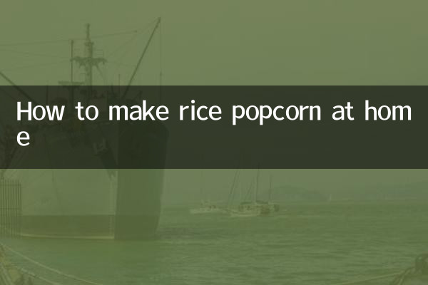 Como fazer pipoca de arroz em casa