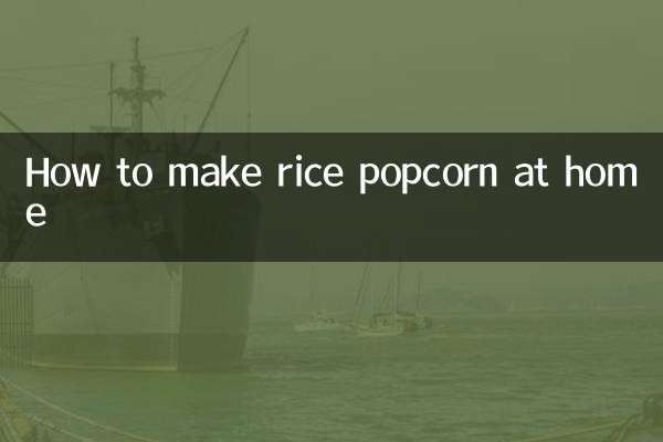 Como fazer pipoca de arroz em casa