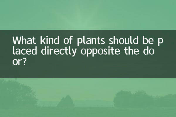 正對大門放什麼植物好