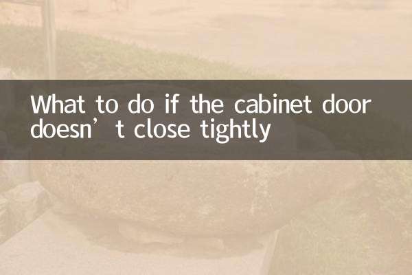 Qué hacer si la puerta del armario no cierra bien