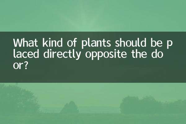 正對大門放什麼植物好