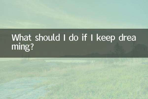 O que devo fazer se continuar sonhando?