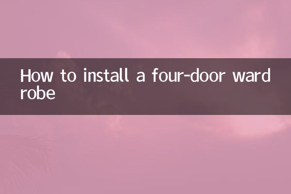 Cómo instalar un armario de cuatro puertas