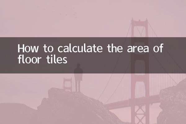 How to calculate the area of floor tiles