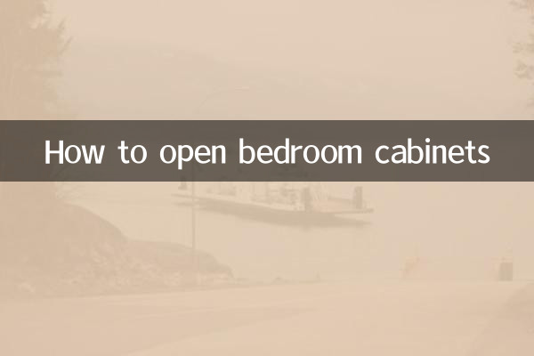 So öffnen Sie Schlafzimmerschränke