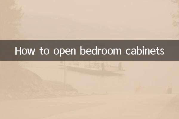 So öffnen Sie Schlafzimmerschränke