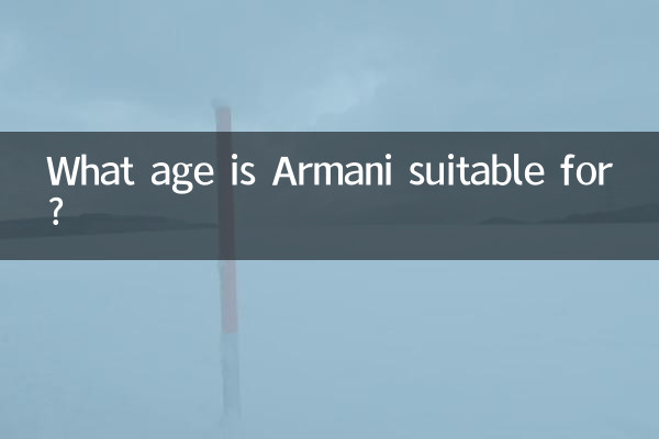 ¿Para qué edad es adecuado Armani?
