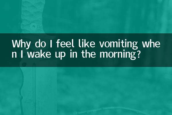 Почему я чувствую рвоту, когда просыпаюсь утром?