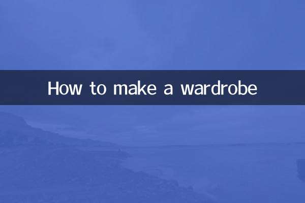 Wie man einen Kleiderschrank baut