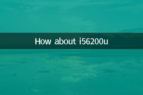 Que diriez-vous du i56200u