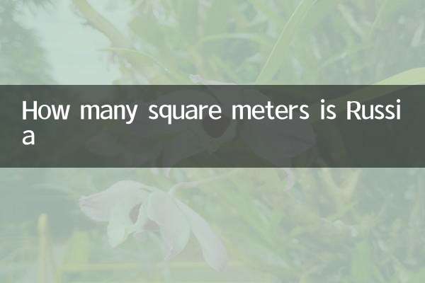 ¿Cuántos metros cuadrados tiene Rusia?