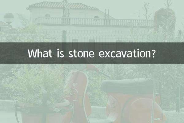 ¿Qué es la excavación de piedra?