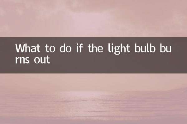 Was tun, wenn die Glühbirne durchbrennt?