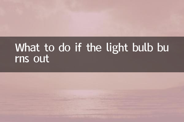 灯泡烧了怎么办