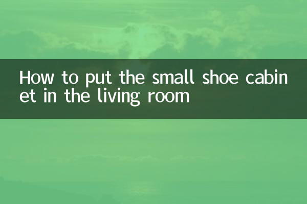 Comment mettre le petit meuble à chaussures dans le salon