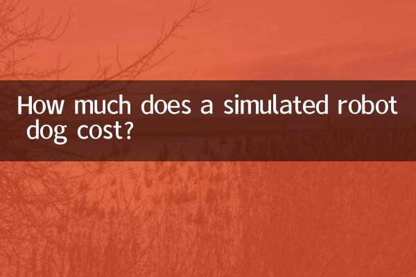 How much does a simulated robot dog cost?