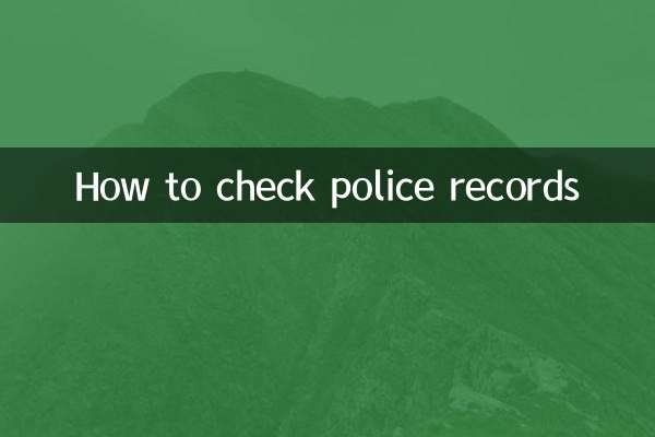 出警记录怎么查