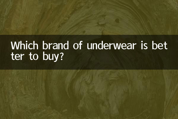 انڈرویئر کا کون سا برانڈ خریدنا بہتر ہے؟