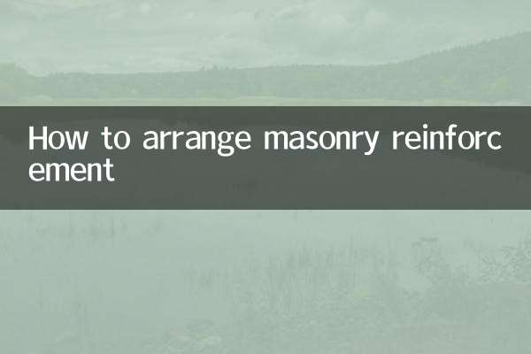 벽돌 보강을 배치하는 방법