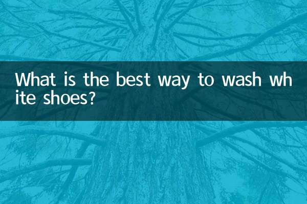 What is the best way to wash white shoes?