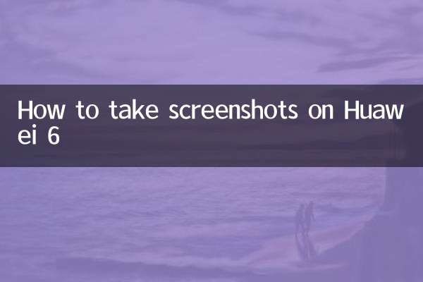 How to take screenshots on Huawei 6
