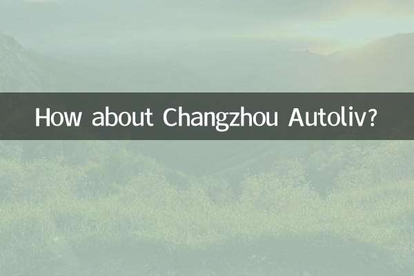 How about Changzhou Autoliv?