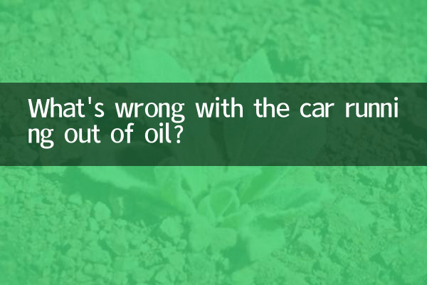 What's wrong with the car running out of oil?