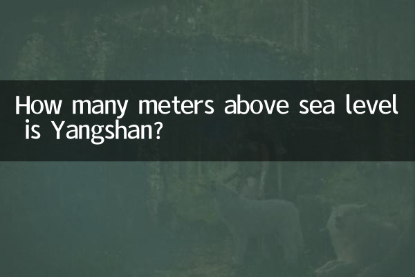 Quantos metros acima do nível do mar fica Yangshan?