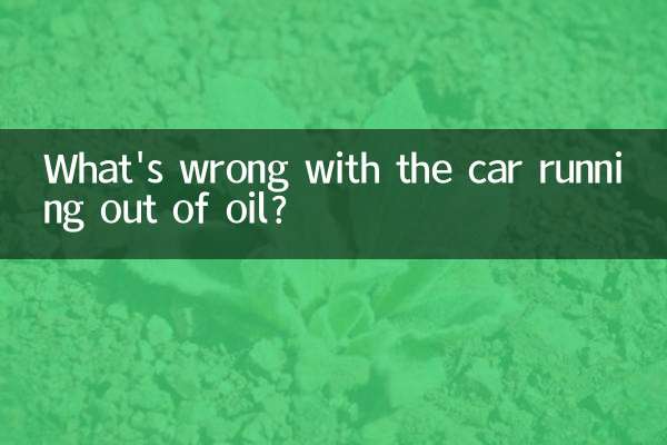What's wrong with the car running out of oil?