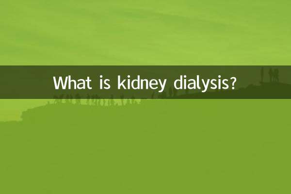 What is kidney dialysis?