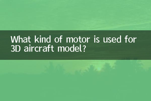 Welche Art von Motor wird für 3D-Flugzeugmodelle verwendet?