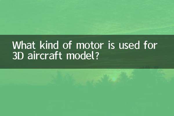 Welche Art von Motor wird für 3D-Flugzeugmodelle verwendet?