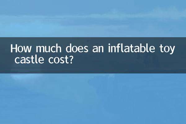 How much does an inflatable toy castle cost?