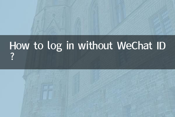 How to log in without WeChat ID?