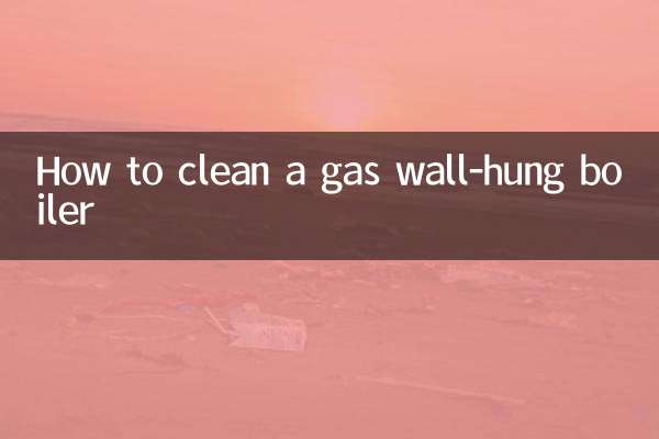 How to clean a gas wall-hung boiler