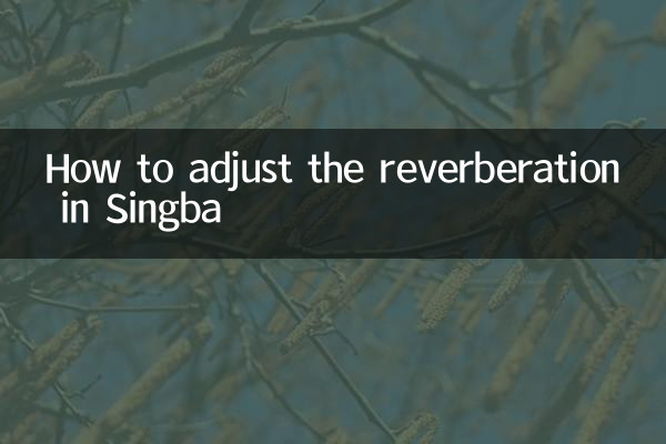 Singba মধ্যে reverberation সামঞ্জস্য কিভাবে