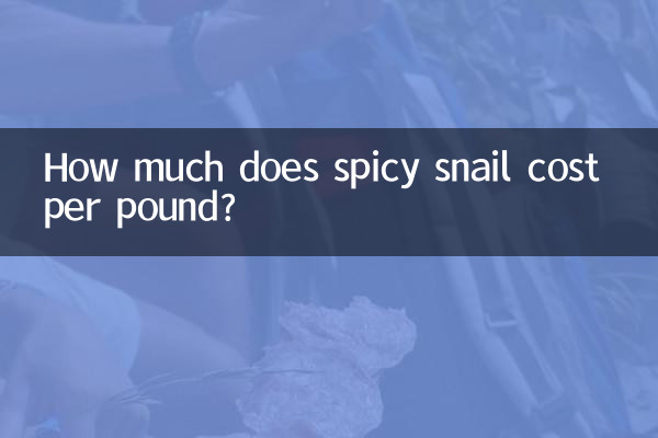 Quanto custa o caracol picante por quilo?