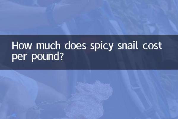 قیمت هر پوند حلزون تند چقدر است؟