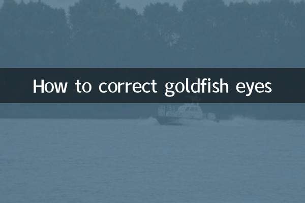 금붕어 눈 교정 방법