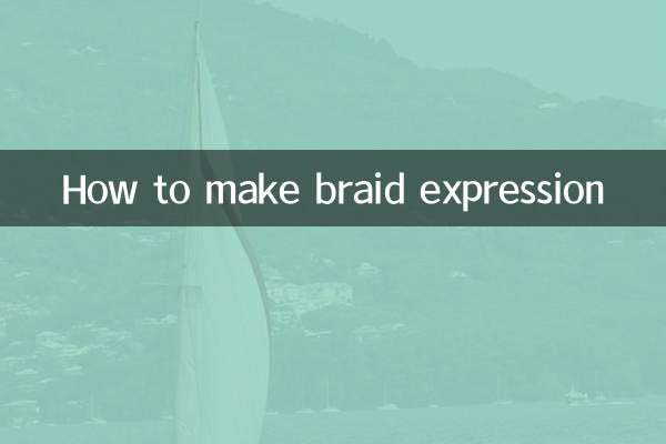 Wie man einen Zopf zum Ausdruck bringt