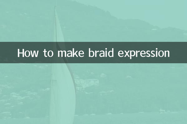 辮子表情怎麼弄
