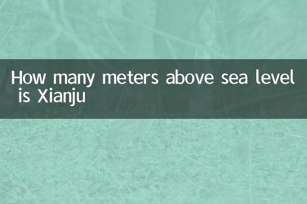Wie viele Meter über dem Meeresspiegel liegt Xianju