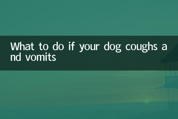 What to do if your dog coughs and vomits